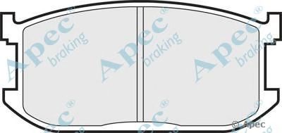 APEC BRAKING pad389 -  Комплект тормозных колодок, дисковый тормоз